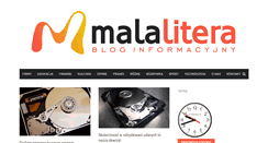 Desktop Screenshot of malalitera.pl