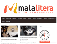 Tablet Screenshot of malalitera.pl